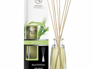Difusor de Bambú con Aceite Esencial 100ml - 100% Puro & Natural - Set con 10 Varillas de Bambú - Humidificador - Ambientador de Bambú - Hogares - Oficinas - Boutiques - Restaurantes Aromaterapia
