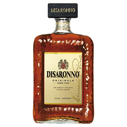 Disaronno Licor italiano Amaretto - licor elaborado a base de almendrina - 1 botella de 1L