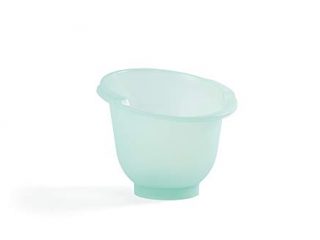 Doomoo Basics - Bañera para bebé Shantala Mint ergonómica de 0 a 6 meses con bordes altos para baño como en vientre de mamá, para mantener el calor del agua, 1 unidad