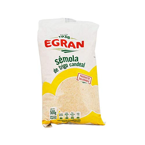 Egran - Sémola de Trigo Candeal - Fuente de Proteicas - Directo de Argentina - 500 Gramos