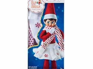 Elf On The Shelf Snowflake bufanda y falda - Elf Doll no incluido - solo accesorio