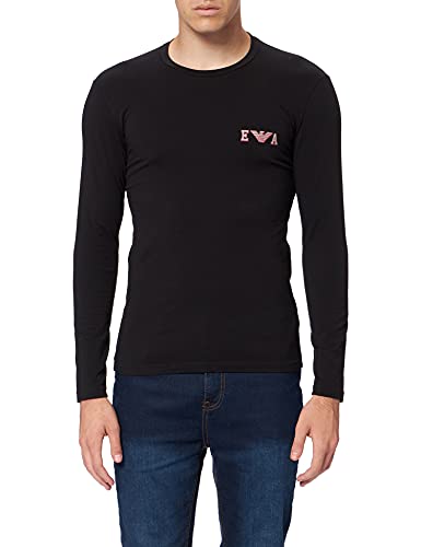 Emporio Armani Bold Monogram Camiseta, Hombre, Negro, M