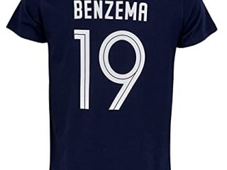 Equipe de FRANCE de football Camiseta FFF – Karim Benzema – Número 19 – Colección oficial para hombre