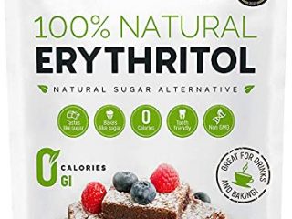 Eritritol 100 % natural 1 kg | Granulado sustituto del azúcar con cero calorías