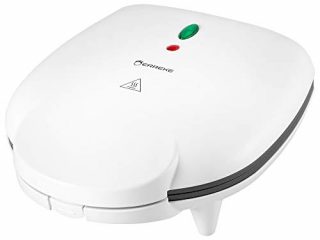Erreke – Tostiarepas Eléctrico para 6 Arepas, Antiadherente Sin Aceite, Listas en 12 Minutos, Color Blanco.