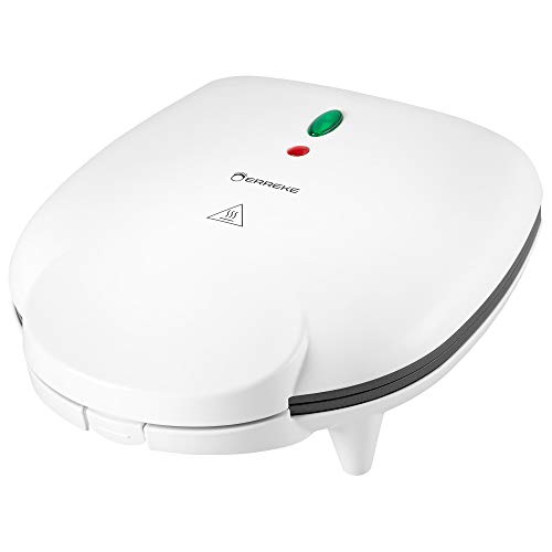 Erreke – Tostiarepas Eléctrico para 6 Arepas, Antiadherente Sin Aceite, Listas en 12 Minutos, Color Blanco.