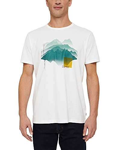 Esprit 091EE2K308 Camiseta, 110/blanco Roto, L para Hombre