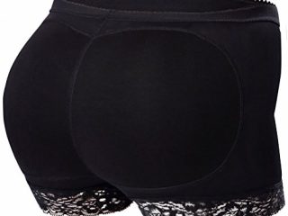 Everbellus Faja Bragas Control Fuerte con Almohadillas Levanta Glúteos para Mujer Negro Large