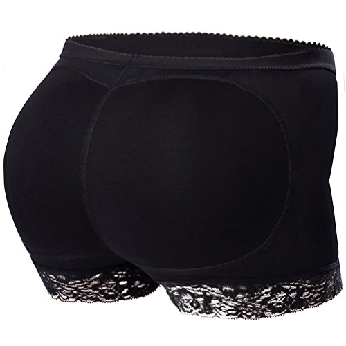 Everbellus Faja Bragas Control Fuerte con Almohadillas Levanta Glúteos para Mujer Negro Large