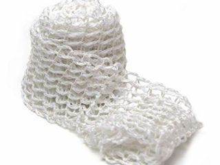 Fackelmann Malla elástica Red para Carne rellena, poliéster, Blanco, 2m. de Largo, resiste hasta 240ºC, 20x6cm, 1ud Cocina, Cuerda, 200 cm, 40