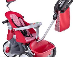FEBER- Baby Trike Easy Evolution, Triciclo, Color Rojo, 24.9 x 14.0 x 11.9 (Famosa 800009473)