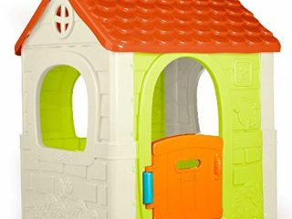 Feber - Fantasy House, casita infantil de juegos con puerta abatible, para jugar al aire libre o en casa, multicolor, casa resistente y de facil montaje, para niños de 2 a 6 años, FAMOSA (800010237)