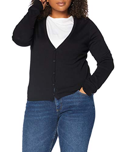 FIND Cotton V, chaqueta punto Mujer, Negro (Black B41110-35352), XX-Large