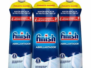 Finish Triplo Abrillantador Lavavajillas - Pack de 3 unidades x 800 ml - 600 lavados