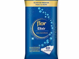 Flor Elixir secadoras - Suavizante acondicionador especial para secadora - 40 hojas