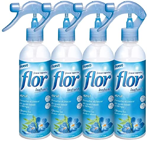 Flor Instant Perfume para la ropa, fragancia azul - pack de 4