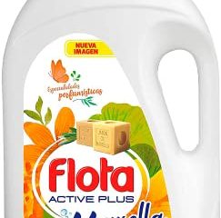 FLOTA | Detergente Líquido Quitamanchas incluso en Agua Fría para Lavadora | Ropa Blanca y de Color | Fragancia Marsella | 90 Lavados