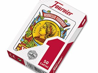 Fournier F20991 - Baraja española Nº 1, 50 cartas, surtido: colores aleatorios