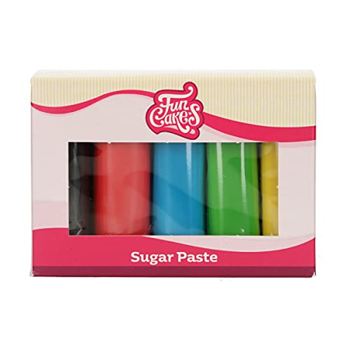 FunCakes Pasta De Azúcar Multipack Colores Esenciales 5 X 100 G