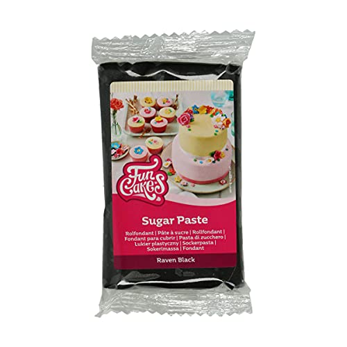 FunCakes Pasta De Azúcar Negro, 250 Gramo