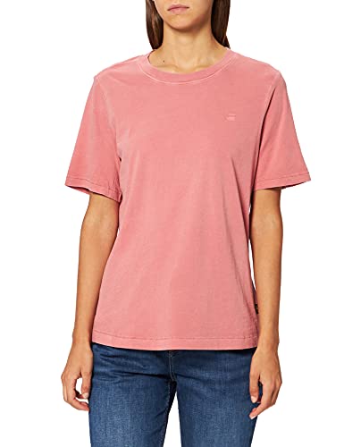 G-STAR RAW Regular Fit Overdyed Camiseta, Rosa Dusty Rose GD B059-c679, M para Mujer