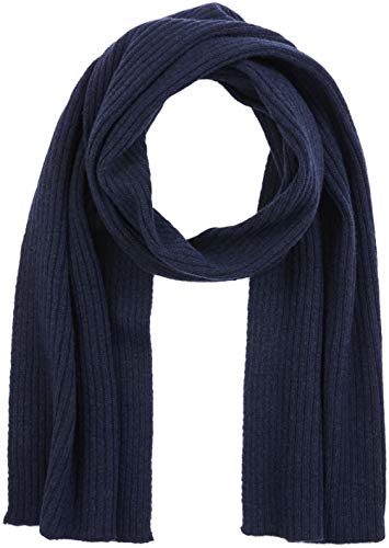 GANT O2. Wool Knit Scarf Bufanda, Azul (Marine), Talla única para Hombre