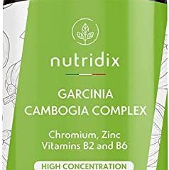 Garcinia Cambogia 2.000mg por Dosis - Quemagrasas e Inhibidor del Apetito con 60% HCA - Potente termogénico con Cromo, Vitaminas y Zinc - 100% Vegano 90 cápsulas Nutridix