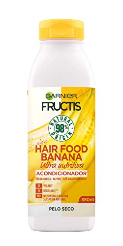 Garnier Fructis Hair Food Acondicionador Nutritivo de Para Pelo Seco, Banana, 350 Mililitros