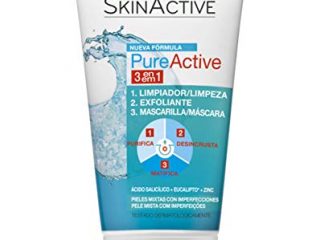 Garnier Skin Active Pure Active 3 en 1 Limpiador, Exfoliante y Mascarilla - 150 ml