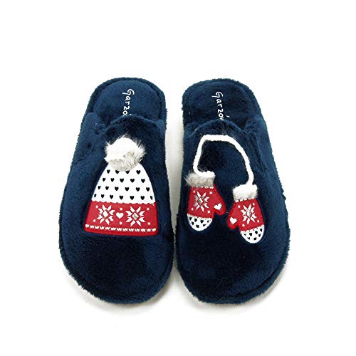 GARZON - Zapatilla CASA P217 para: Mujer Color: Azul Marino Talla: 38