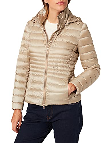 Geox D JAYSEN Capa De Pluma Mujer, Beige (Pepper Beige/Pomegra), 42