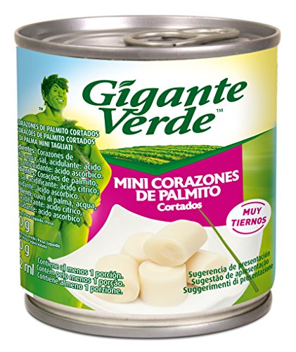 Gigante Verde Lata de Mini Corazones de Palmito Cortados, 200g
