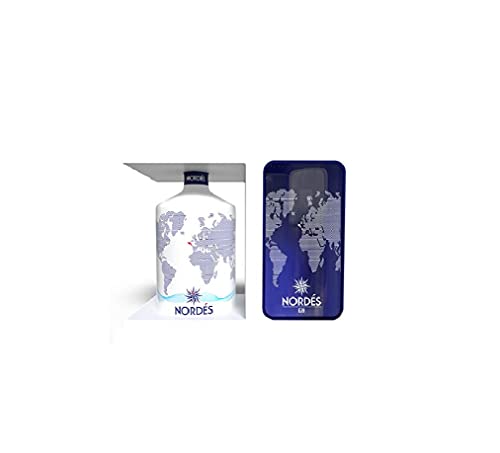 Ginebra Premium nacional Nordés Gin - Pack Exclusivo Vaso cristal transparente Nordés de regalo,70 cl