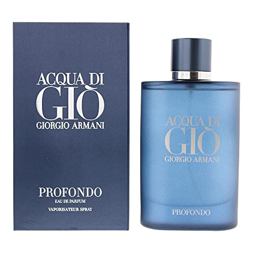 GIORGIO ARMANI ACQUA DI GIO Profondo Eau DE Parfum 125ML VAPORIZADOR Unisex Adulto, Negro, Único