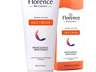Grande 100ml. Bio Crema Hidratante facial con Ácido Hialurónico, Retinol y Vitamin C. 20+Ingredientes Orgánicos Antiedad y Antiarrugas para la cara/Contorno de Ojos. Cremas de Dia/Noche y Mujer/Hombre