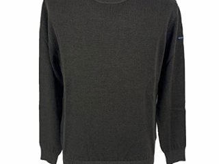 GREEN COAST Camiseta de cuello redondo Art.gc121, color marrón Made in Italy, marrón, 48