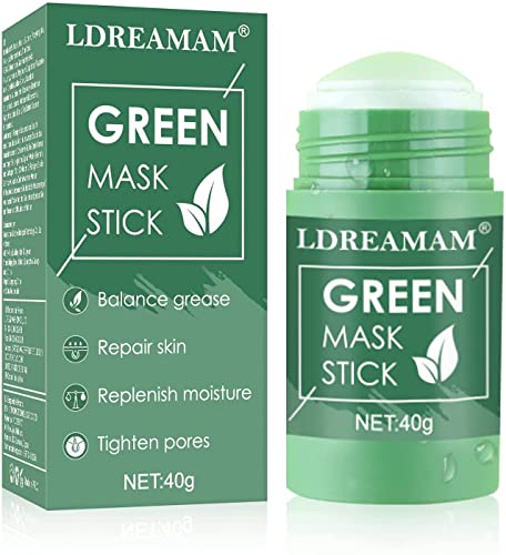 Green Mask Stick,Green Tea Stick Mask,Green Tea Cleansing Mask,Mascarilla Purificante,Mascarilla Puntos,Negros,Deep Cleansing Mask,Purifica la piel, Mejora la sequedad de la piel