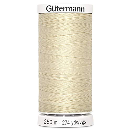 Gutermann Sew All Hilo de poliéster, 250 m, Buttermilk (0005)