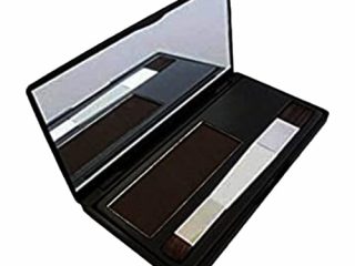 Hair Genetics® Retoca Raíces de Polvos Minerales de Aspecto Natural - Retocador de Raíces tras Coloración del Pelo para Cubrir Canas - Tinte de Cejas que Define y Rellena en Segundos (Castaño Oscuro)