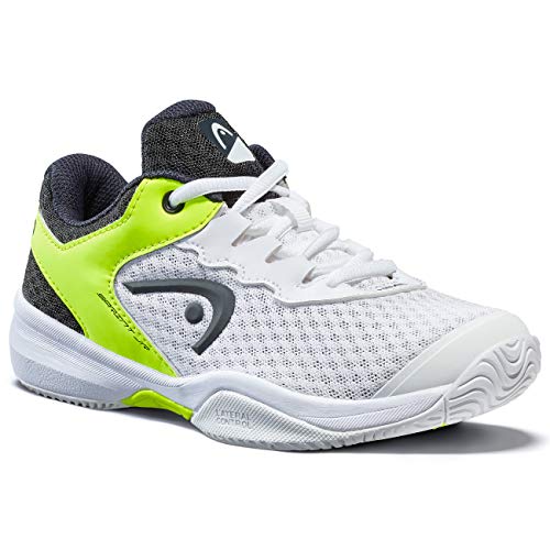Head Sprint 3.0 Jnr, Zapatillas de Tenis Unisex Niños, Blanco (White/Navy Yellow Whny), 36 EU