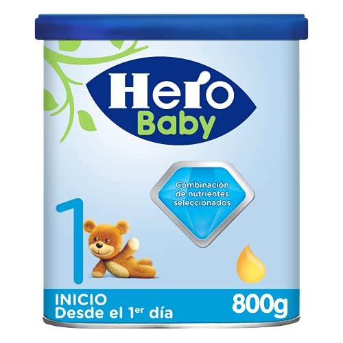 Hero Baby 1 Leche de Inicio en Polvo, a partir del Primer Día, 800g