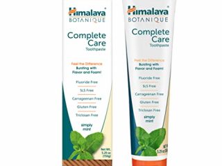 Himalaya Botanique Toothpaste - Simply Mint 150g - Todo Natural Sin Fluoruro, SLS, gluten y carragenina, Pasta dental orgánica