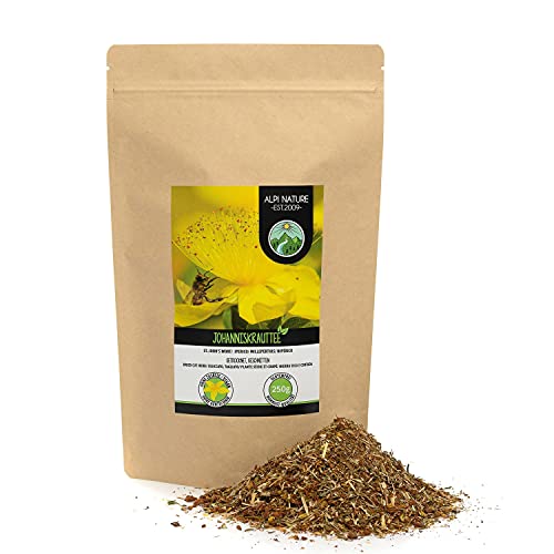 Hipérico (250g), hierba de San Juan, cortado, secado suavemente, 100% natural