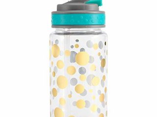 Home Tune Botella de agua de 445 ml, diseño de lunares