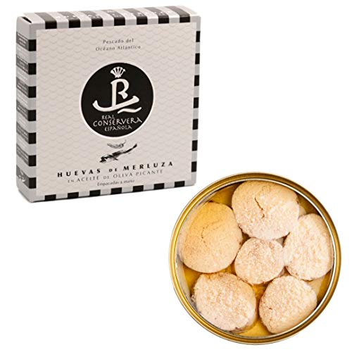 Huevas De Merluza En Aceite De Oliva Real Conservera Española 130G.