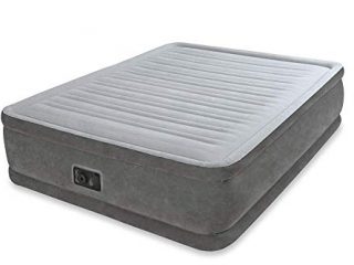 Intex 64414 - Fibertech comfortplush Colchón hinchable, 152 x 203 x 46 cm