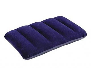 Intex 68672 - Almohada hinchable flocada, 43 x 28 x 9 cm, color azul