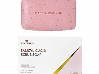 Jabón exfoliante con ácido salicílico poro exfoliante, lucha contra el acné, piel suavizante, antimanchas, elimina las verrugas