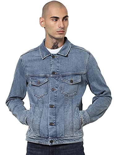 Jack & Jones Jjialvin Jjjacket Sa 002 Noos Chaqueta Vaquera, Azul (Denim), L para Hombre