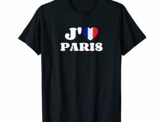 J'aime París Bandera Francia Corazón francés I Love Paris Camiseta